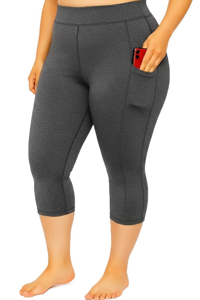 Women's Reg/Plus Size Pocket Capri - Stretch Fit