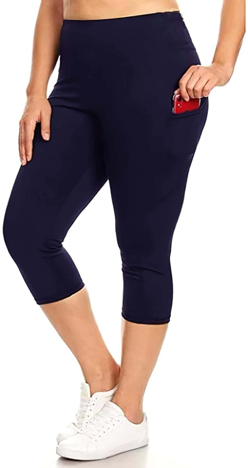 Women's Reg/Plus Size Pocket Capri - Stretch Fit – image 1