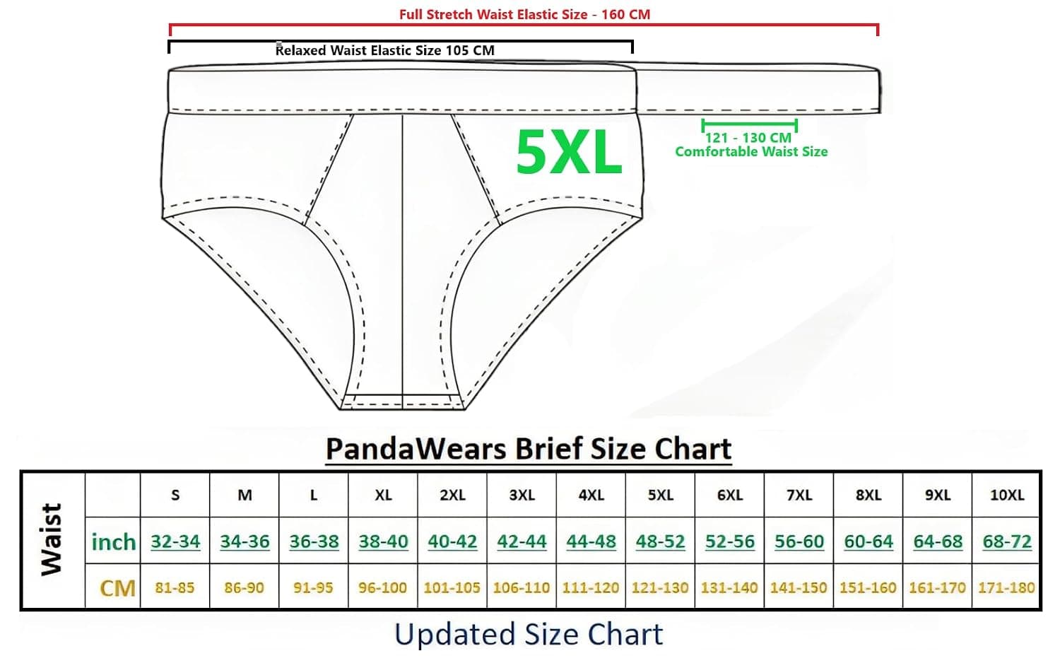 Plus Size Brief for Men | Soft Stretch Fit Cotton Elastane Fabric | Comfortable Underwear for Men – image 2