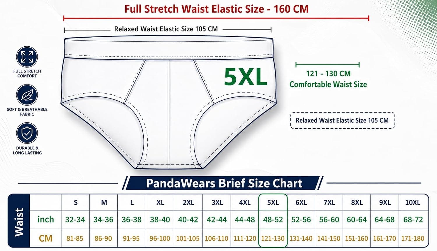 Men’s Bio-Washed Stretch Briefs | Soft Feather-Touch Waistband | Breathable & Comfortable Fit – image 4