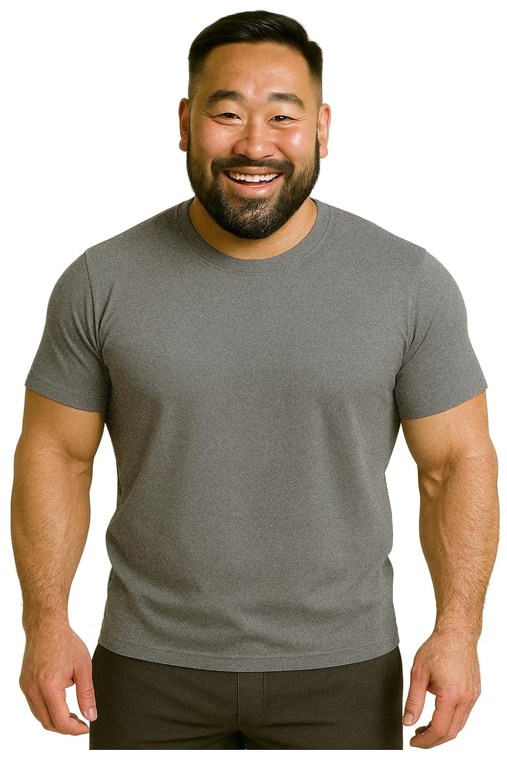 Plus Size T-Shirt for Men | Oversized Fit | Bio-Washed Stretchable Cotton | Big & Tall Sizes