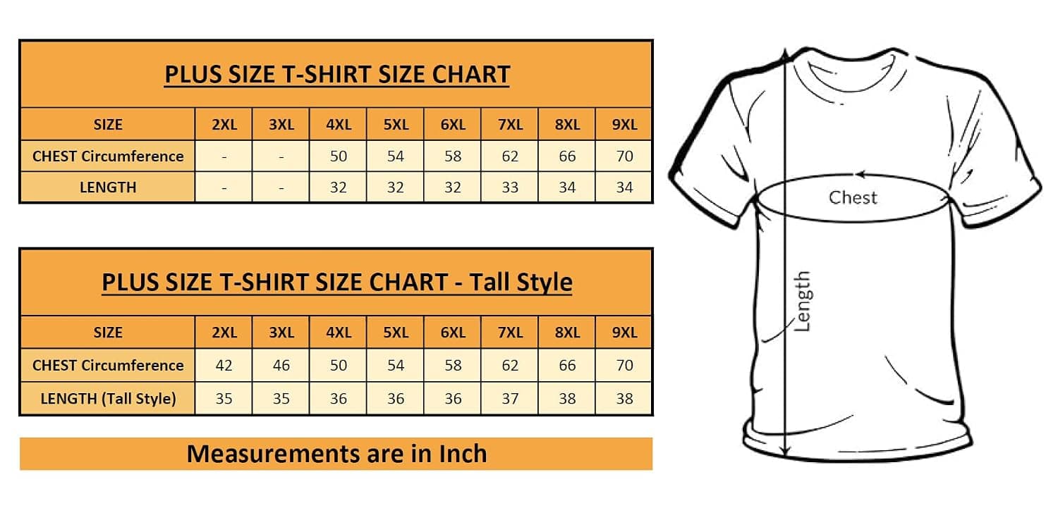 Plus Size T-Shirt for Men | Oversized Fit | Bio-Washed Stretchable Cotton | Big & Tall Sizes – image 2